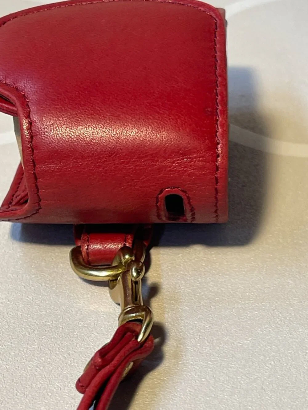 Coach Vintage 90s Burgundy Leather Cell Phone Belt Case | Wristlet Pouch